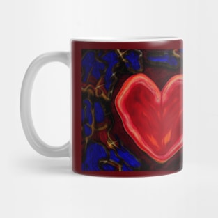 Abstract heart drawing Mug